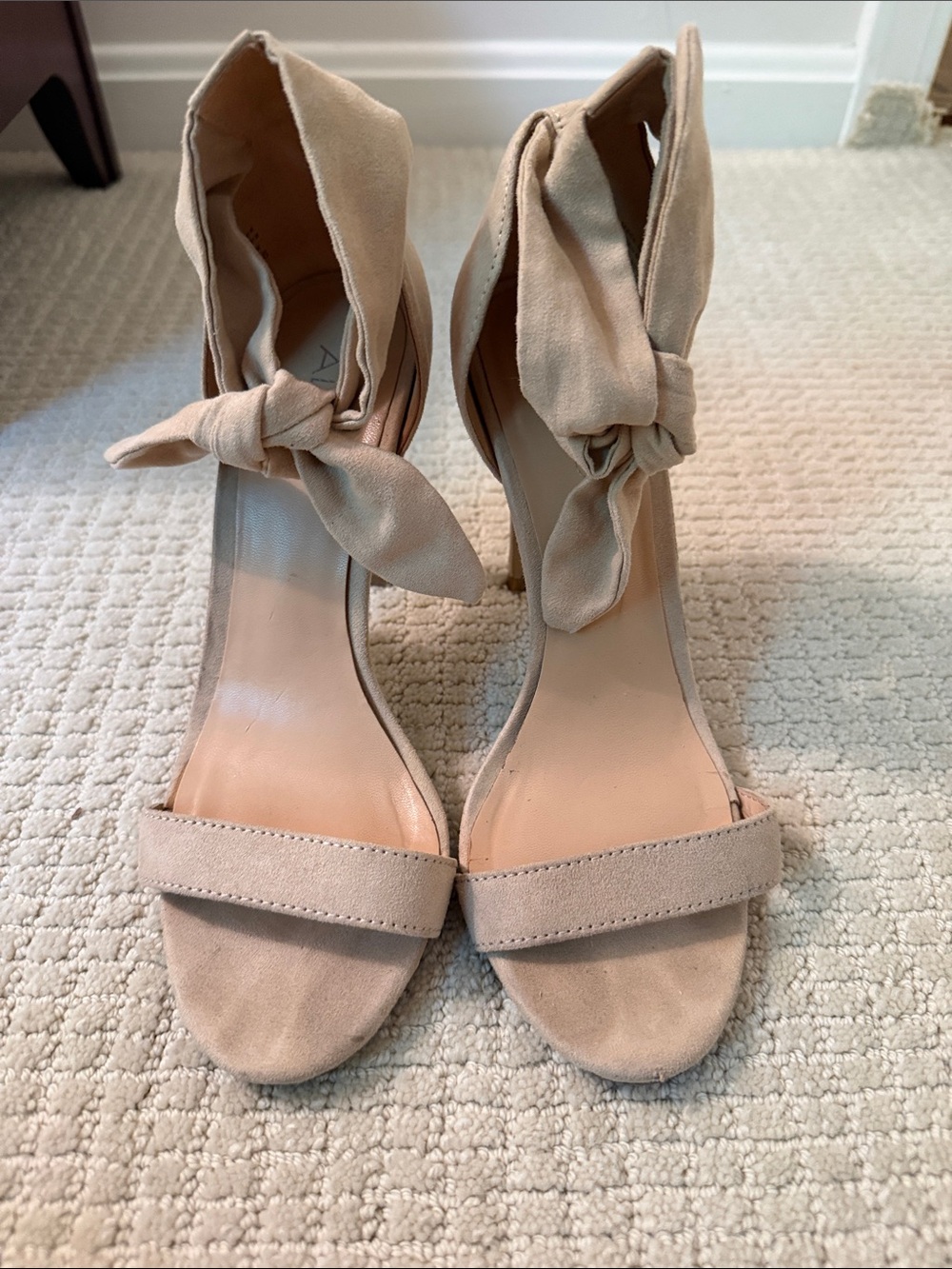 Nude Heels with Ankle-Tie from Aldo Sandals Sz 7
